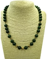 Κολιέ με jade και χρυσό 14K vintage