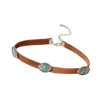 Κολιέ choker δερμάτινο boho