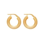 Σκουλαρίκια κρίκοι ασημένια-επιχρυσωμένα