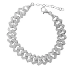 Βραχιόλι ασημένιο με ζιργκόν