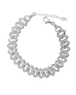 Βραχιόλι ασημένιο με ζιργκόν