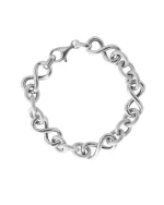 Βραχιόλι ασημένιο αλυσίδα πλεκτή