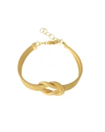 Βραχιόλι ασημένιο-επιχρυσωμένο mesh