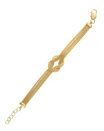 Βραχιόλι ασημένιο-επιχρυσωμένο mesh - Image 2