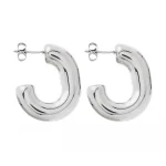 Σκουλαρίκια κρίκοι ασημένιοι