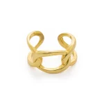 Δαχτυλίδι ασημένιο-επιχρυσωμένο