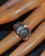 Δαχτυλίδι vintage ασημένιο μέ ζιργκόν - Image 4