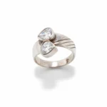 Δαχτυλίδι ασημένιο μέ ζιρκόν vintage