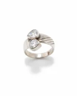 Δαχτυλίδι ασημένιο μέ ζιρκόν vintage