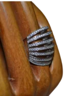 Δαχτυλίδι ασημένιο μέ ζιρκόν - Image 2