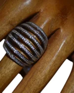 Δαχτυλίδι ασημένιο μέ ζιρκόν - Image 3