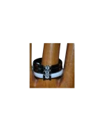 Δαχτυλίδι ceramic μέ ασήμι και ζιρκόν - Image 3