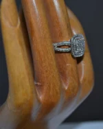 Δαχτυλίδι ασημένιο μέ ζιρκόν vintage - Image 4