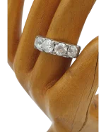 Δαχτυλίδι ασημένιο μισόβερο με ζιρκόν vintage - Image 2