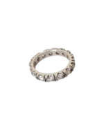 Δαχτυλίδι ασημένιο μέ ζιρκόν βέρα ολόκληρη vintage - Image 4