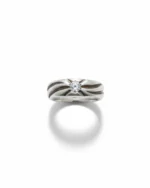 Δαχτυλίδι ασημένιο μέ ζιρκόν vintage