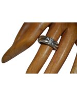 Δαχτυλίδι ασημένιο μέ ζιρκόν vintage - Image 4