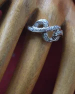 Δαχτυλίδι ασημένιο μέ ζιρκόν vintage - Image 2