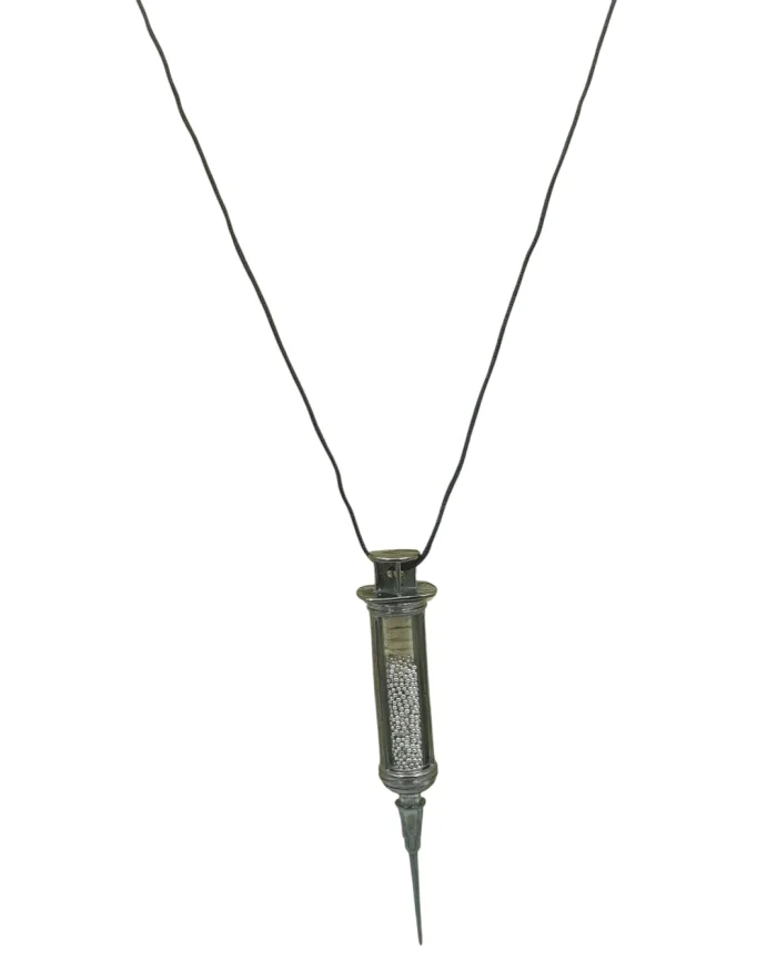 Μενταγιόν από ατσάλι σέ κορδόνι   “heroin” - Image 4