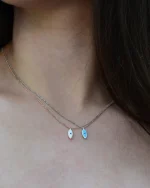 Μενταγιόν ασημένιο “ματάκι” - Image 2