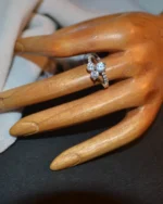 Δαχτυλίδι ασημένιο μέ ζιργκόν - Image 2