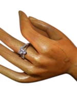 Δαχτυλίδι ασημένιο μέ ζιργκόν - Image 4