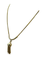 Κολιέ vintage από ασήμι-επιχρυσωμένο