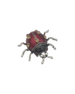 Καρφίτσα με σμάλτο και κρύσταλλα “πασχαλιά”