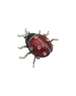 Καρφίτσα με σμάλτο και κρύσταλλα “πασχαλιά” - Image 2