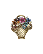 Καρφίτσα σε ρετρό στύλ με κρύσταλλα