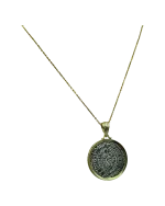 Μενταγιόν ασημένιο – επιχρυσωμένο “δίσκος της Φαιστού”