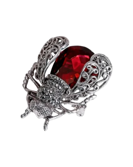 Καρφίτσα σε στύλ ρετρό με κρύσταλλα “σκαθάρι”