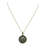 Μενταγιόν ασημένιο-επιχρυσωμένο “Αθηνά” double face