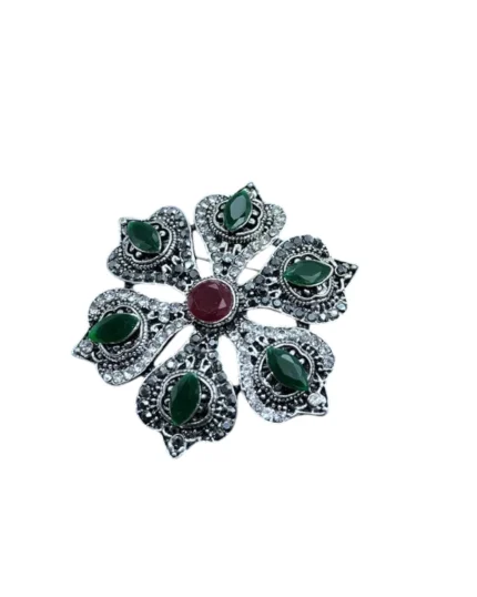 Καρφίτσα-μενταγιόν Τούρκικο στύλ με κρύσταλλα