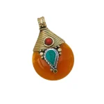 Μενταγιόν χειροποίητο ethnic boho Nepal Tibet