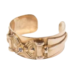 Βραχιόλι γυναικείο vintage ασημένιο-επιχρυσωμένο μέ ζιργκόν