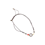 Βραχιόλι μέ ασημένιες-επιχρυσωμένες λεπτομέρειες