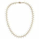 Κολιέ ασημένιο-επιχρυσωμένο