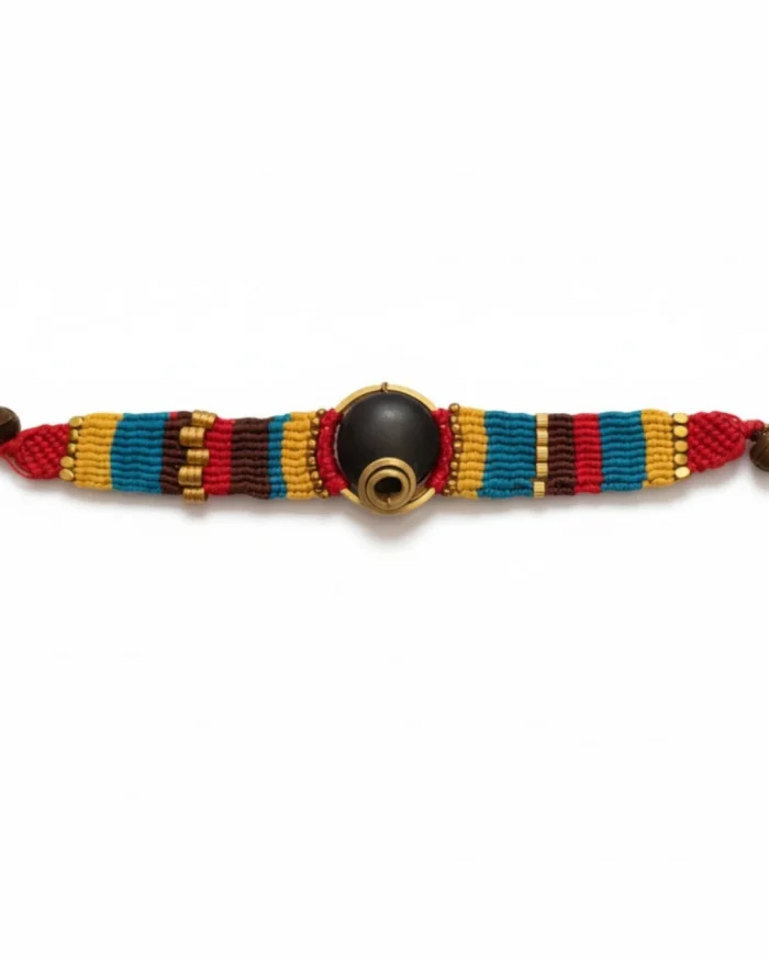Βραχιόλι χειροποίητο μακραμέ African boho - Image 2