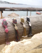 Κολιέ χειροποίητο μακραμέ “ψαράκι” - Image 2