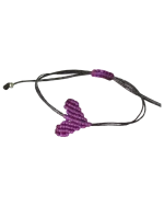 Βραχιόλι χειροποίητο μακραμέ καρδιά - Image 5