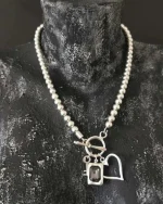 Κολιέ χειροποίητο επάργυρο boho - Image 2