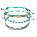 Βραχιόλι μέ χάνδρες μακραμέ