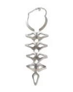 Κολιέ χειροποίητο επάργυρο ethnic statement- boho – tribal