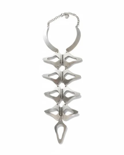 Κολιέ χειροποίητο επάργυρο ethnic statement- boho – tribal