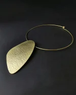 Κολιέ choker χειροποίητο επιχρυσωμένο 22Κ boho - Image 2