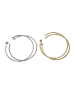 Σκουλαρίκια κρίκοι ασημένια - Image 2