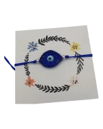 Βραχιόλι χειροποίητο μακραμε ματάκι - Image 5