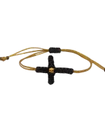 Βραχιόλι χειροποίητο μακραμέ “σταυρός” - Image 2