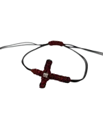 Βραχιόλι χειροποίητο μακραμέ “σταυρός” - Image 3